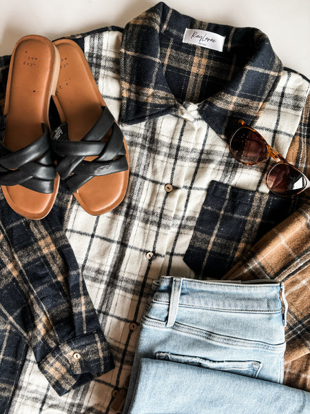 PREORDER Phoebe Mixed Plaid Shacket