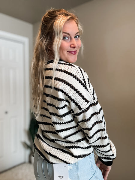 Bryn Stripe Knit Pullover