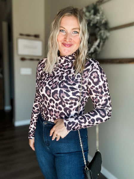 PREORDER Bandera Leopard Mesh Top