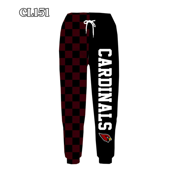 PREORDER Spiritwear Checkered Split Leg Bottom - CARDINALS