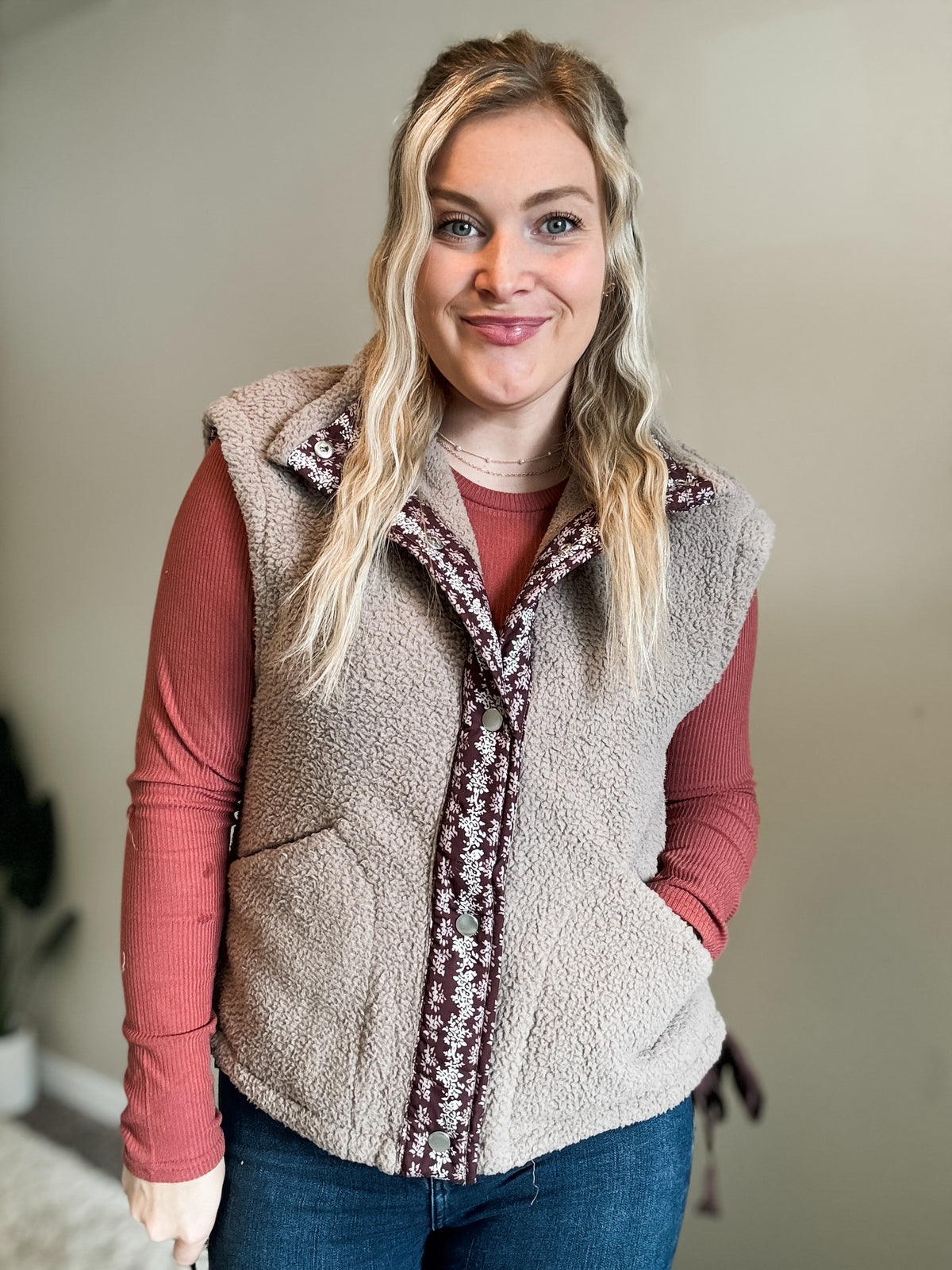 Mara Sherpa Vest - SIZE MEDIUM