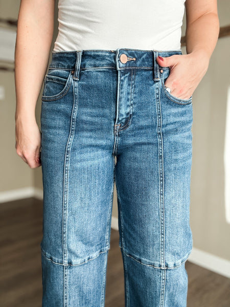 Taylor Cropped Wide Leg Jeans