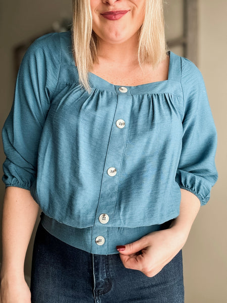 Clara Square Neck Blouse