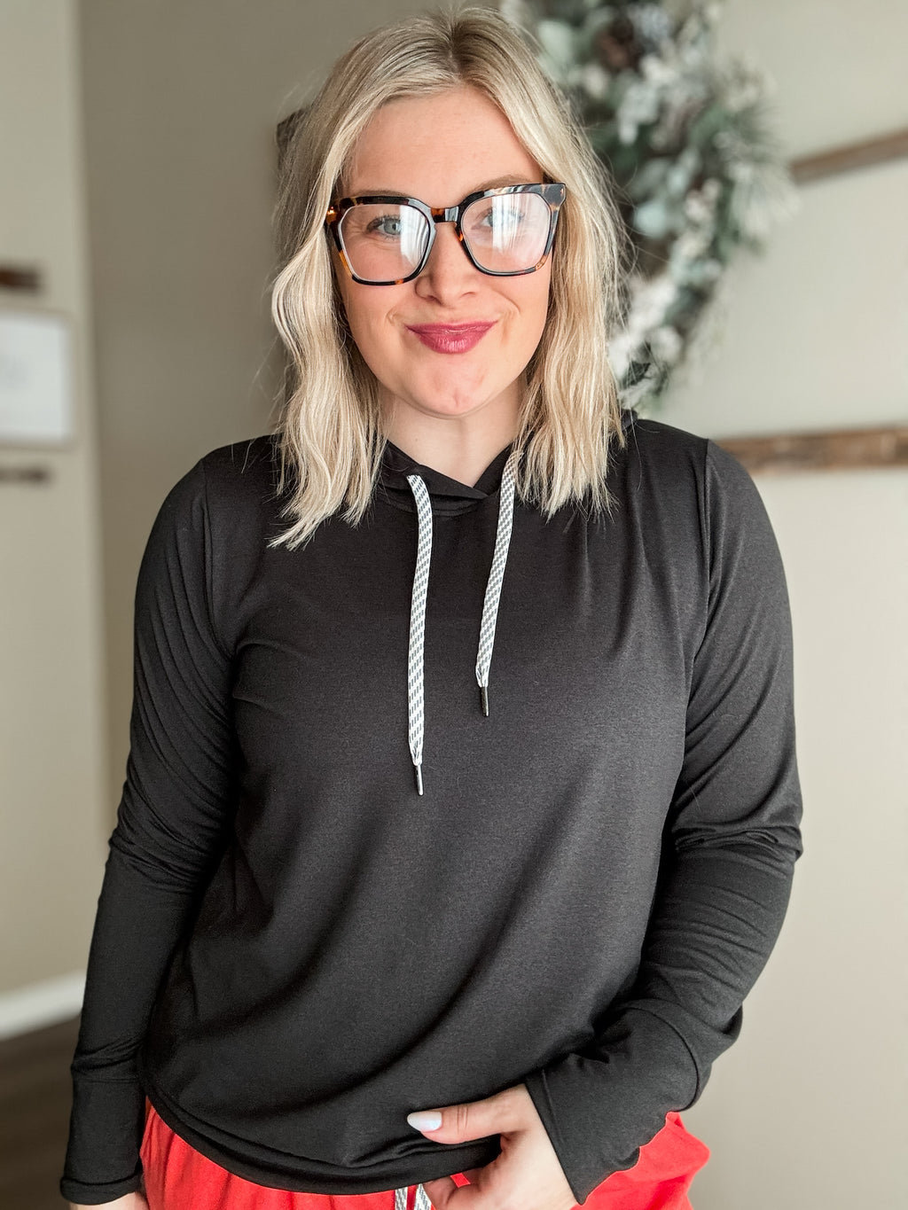 Verity Yoga Hoodie - Black