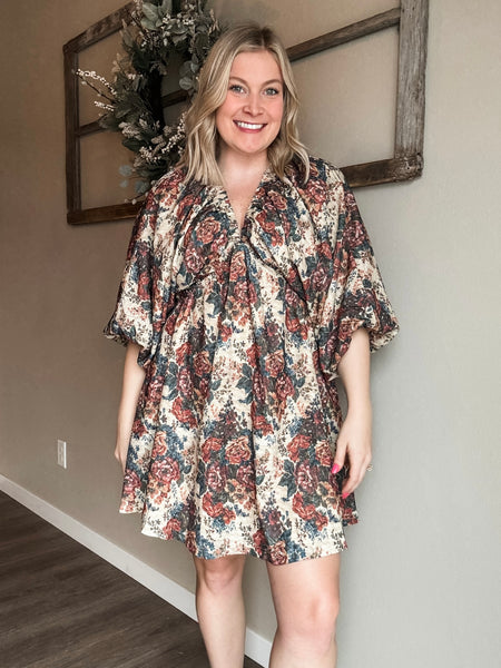 Arlette Vintage Floral Dress