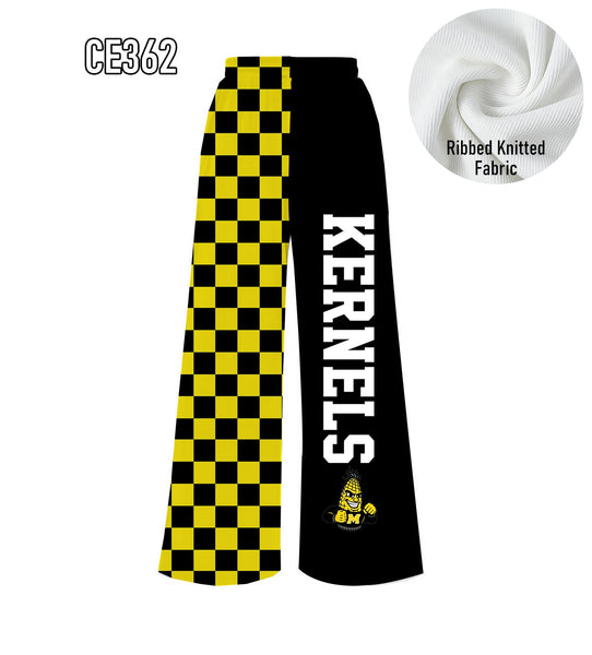 PREORDER Spiritwear Checkered Split Leg Bottom - KERNELS