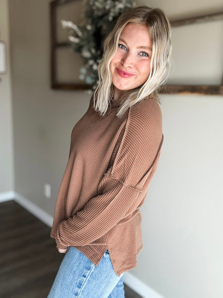 PREORDER Nori Ribbed Long Sleeve Top