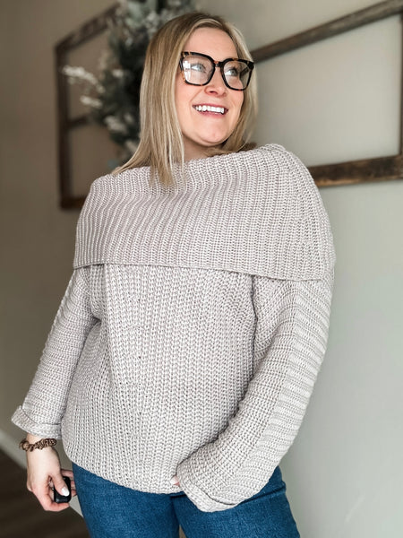 Andrea Foldover Sweater