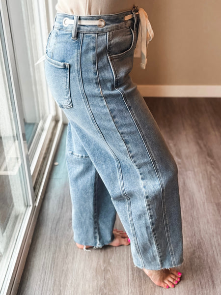 Olson Barrel Drawstring Denim
