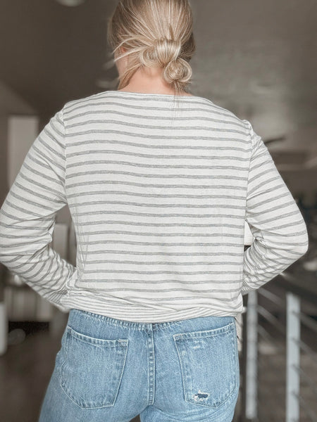 Meadow Striped Long Sleeve - SIZE LARGE