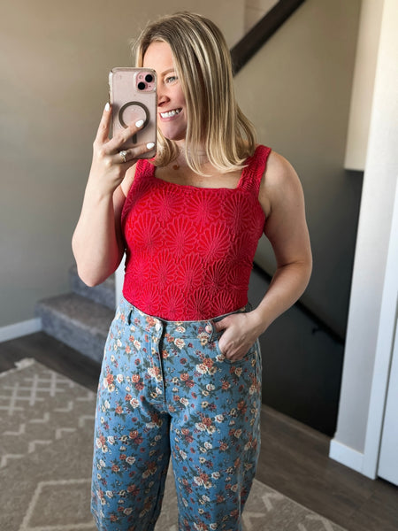 Painted Prairie Barrel Jeans
