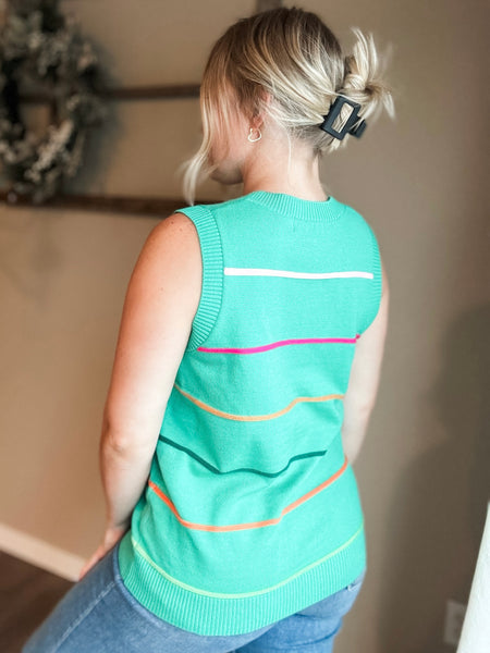 PREORDER Sorrento Stripe Sweater Tank