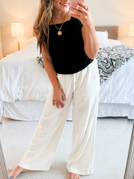 Beachcomber Linen Wide Leg Pants