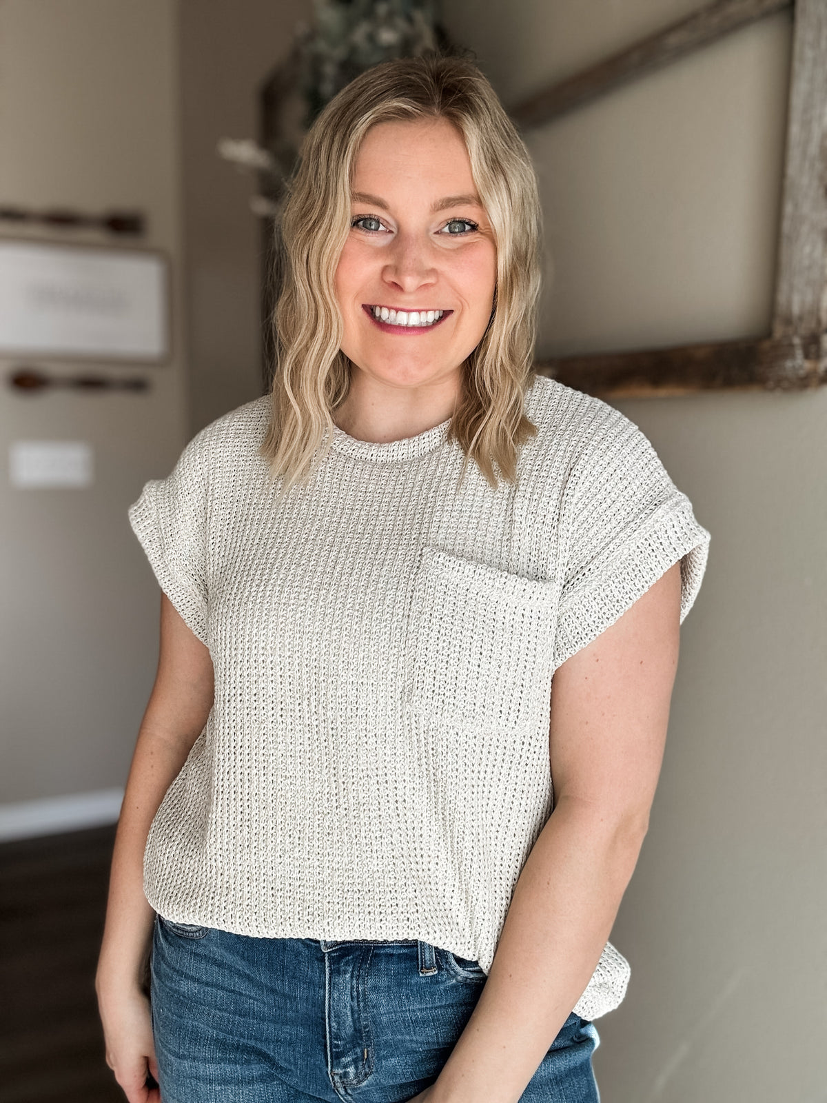 Soraya Knit Sweater Top - SIZE LARGE