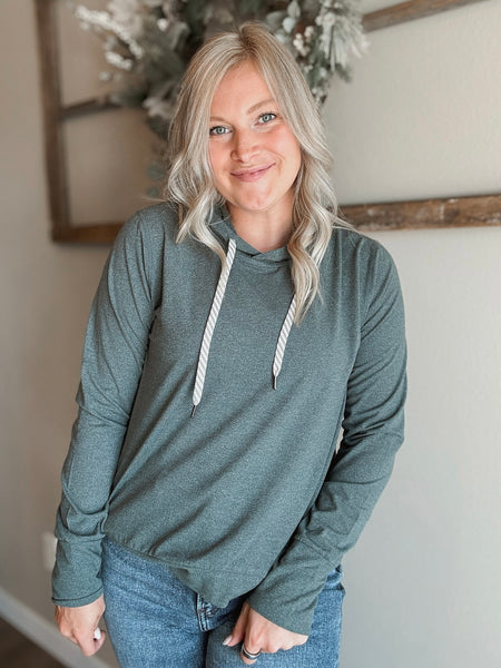 Verity Yoga Hoodie - Olive