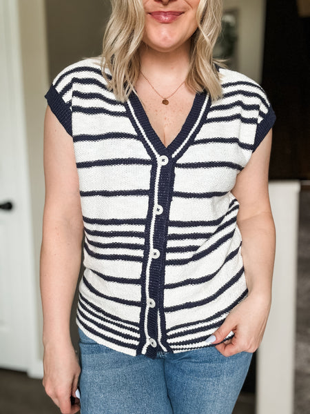 PREORDER Harlie Stripe Sweater Vest