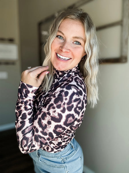 PREORDER Bandera Leopard Mesh Top