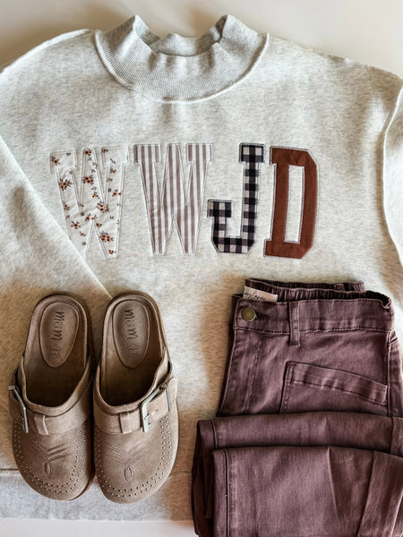 PREORDER WWJD Mock Neck Sweatshirt