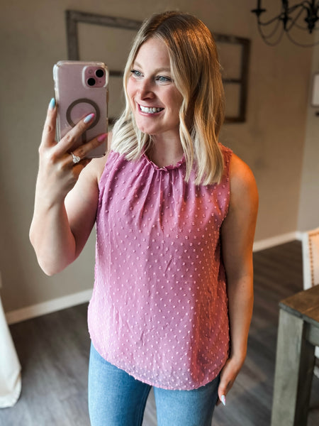 PREORDER Aubri Swiss Dot Tank