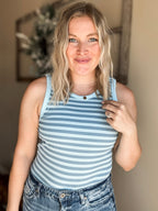 Hallee Striped Tank - SIZE MEDIUM