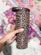 HydroJug 32 oz Sport Water Bottle - Brown Leopard