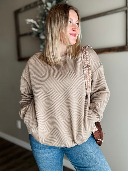 PREORDER Sway Textured Pullover Sweatshirt