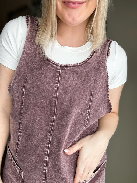 PREORDER Anya Denim Overall Dress