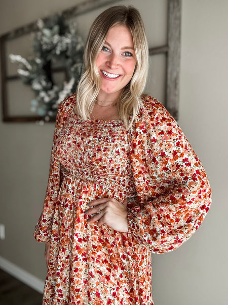Isobel Floral Smocked Dress