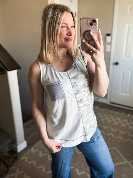 Cadet Camo Contrast Tank