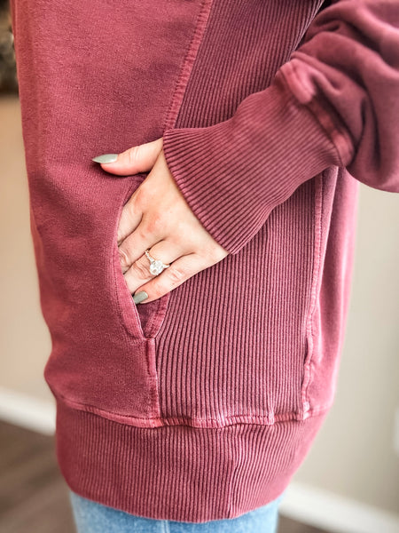 Shea Crewneck Sweatshirt - Dark Rust