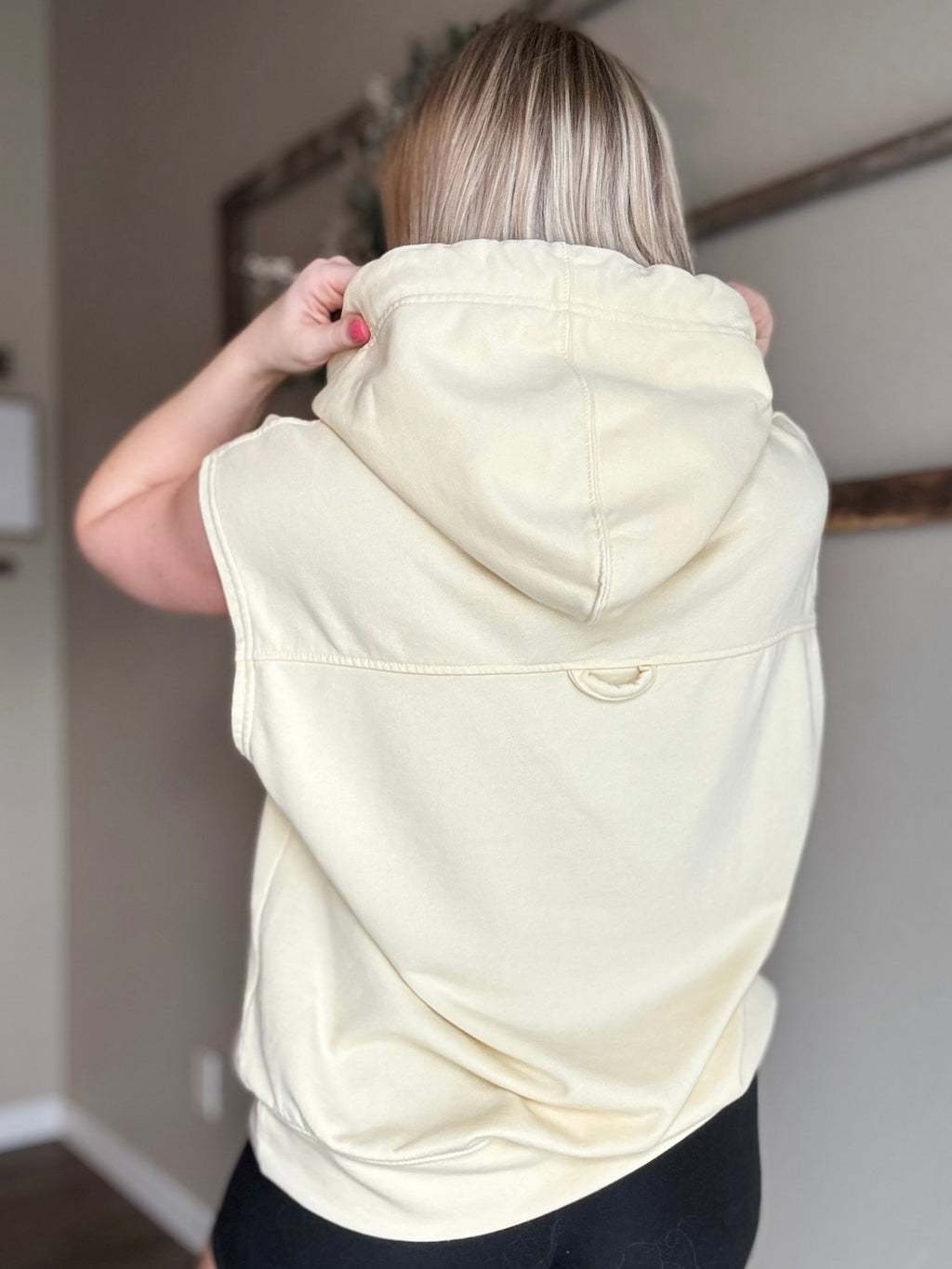 Vaela French Terry Sleeveless Hoodie