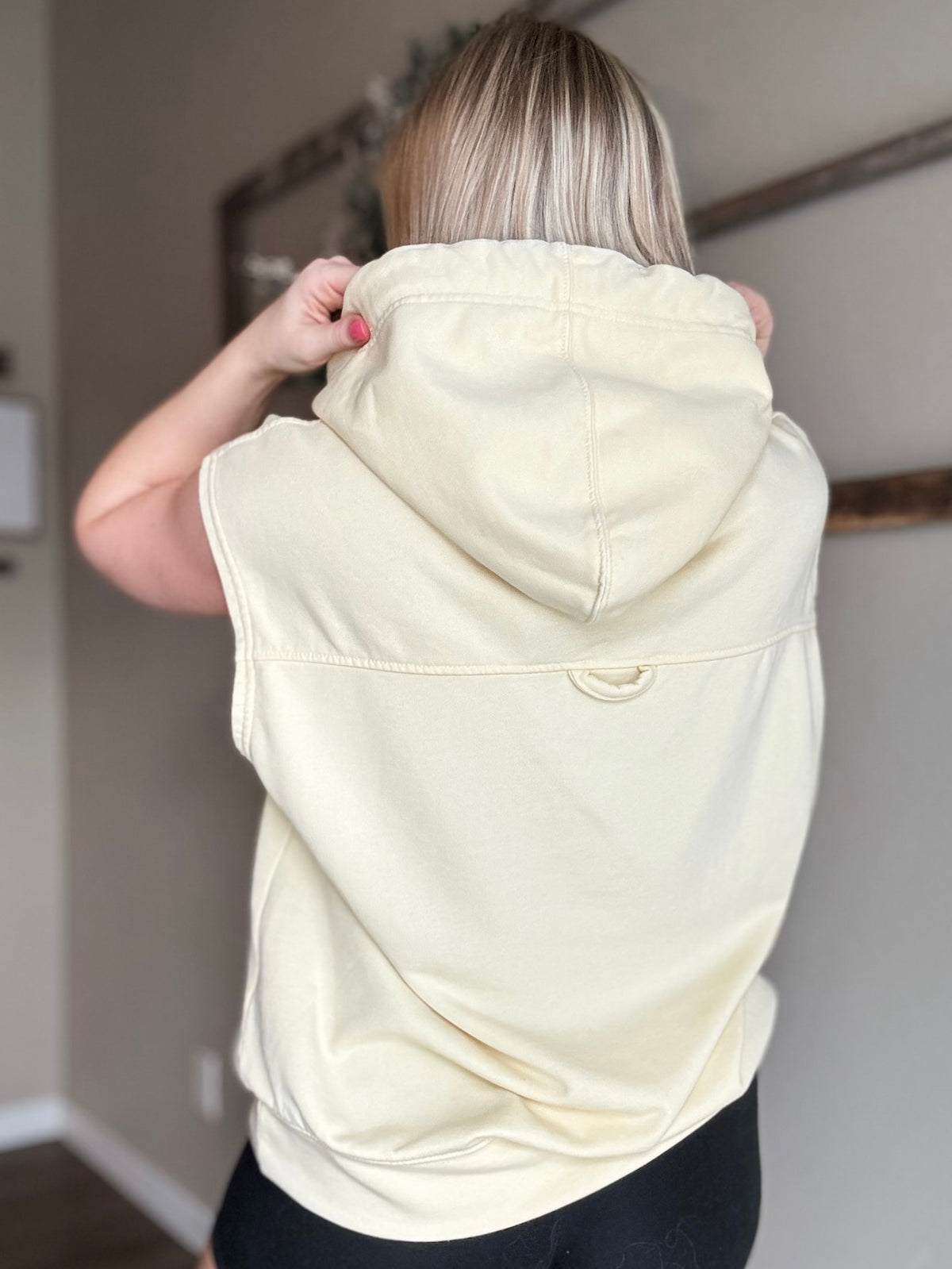 Vaela French Terry Sleeveless Hoodie