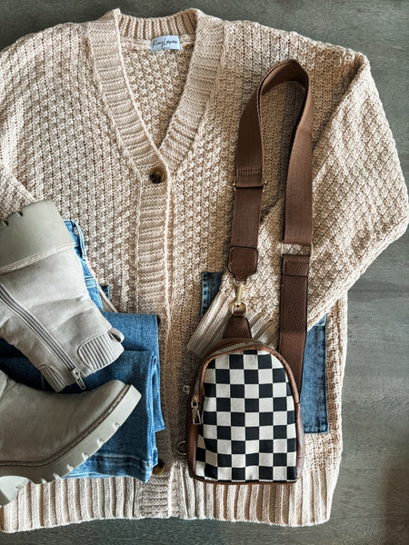 PREORDER Keely Denim Pocket Cardigan