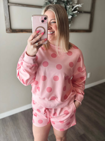 PREORDER Dotty Darling Short & Pullover Set