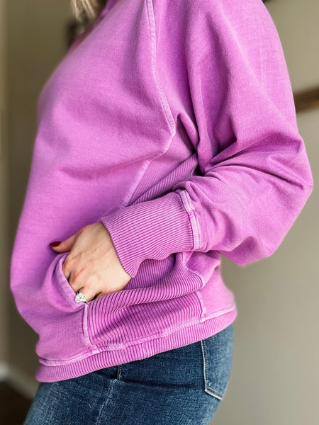 Shea Crewneck Sweatshirt - Lt Plum