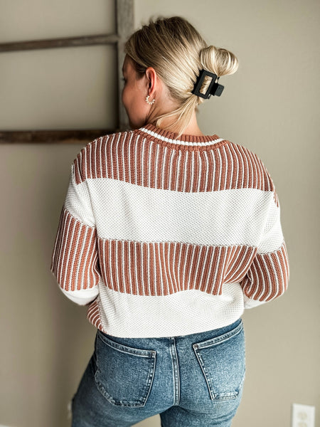 Clarke Two Tone Stripe Sweater