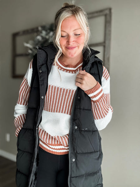 Clarke Two Tone Stripe Sweater