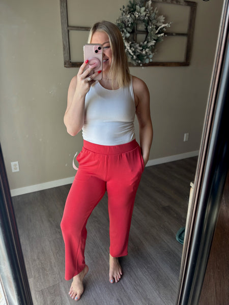 Laguna Cropped Pants - Brick