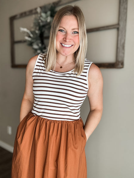 PREORDER Esti Striped Top Dress
