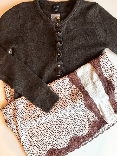 Riva Ruffle Cardigan