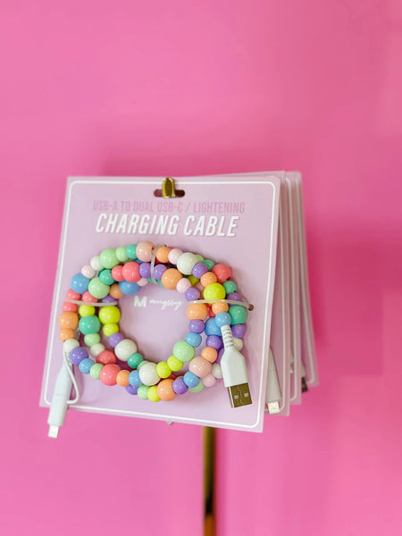 PREORDER Round Two Beaded Phone Charger