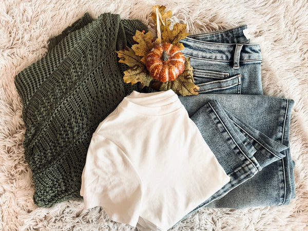 Kairi Netted Cardigan - Moss