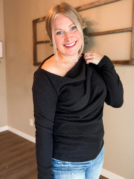 Zosia One Shoulder Knit Top