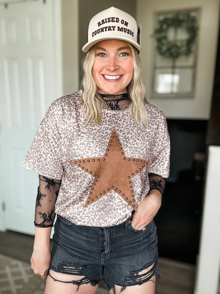 PREORDER Out West Studded Star Tee