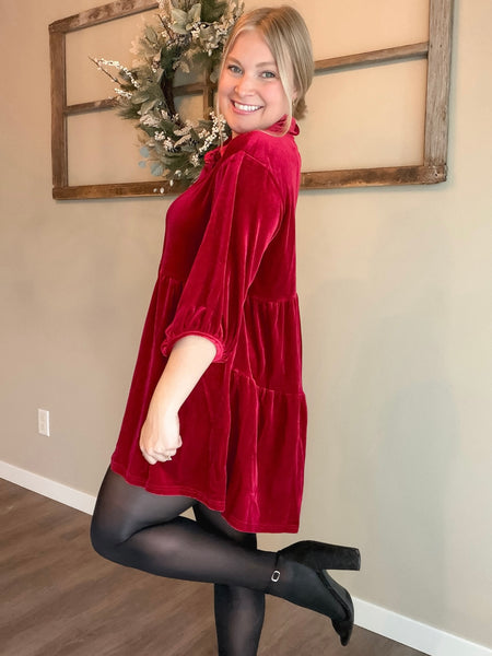 PREORDER Cressida Velvet Tunic Dress