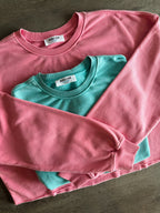 Brightside Cropped Crewneck - Pink - SIZE SMALL