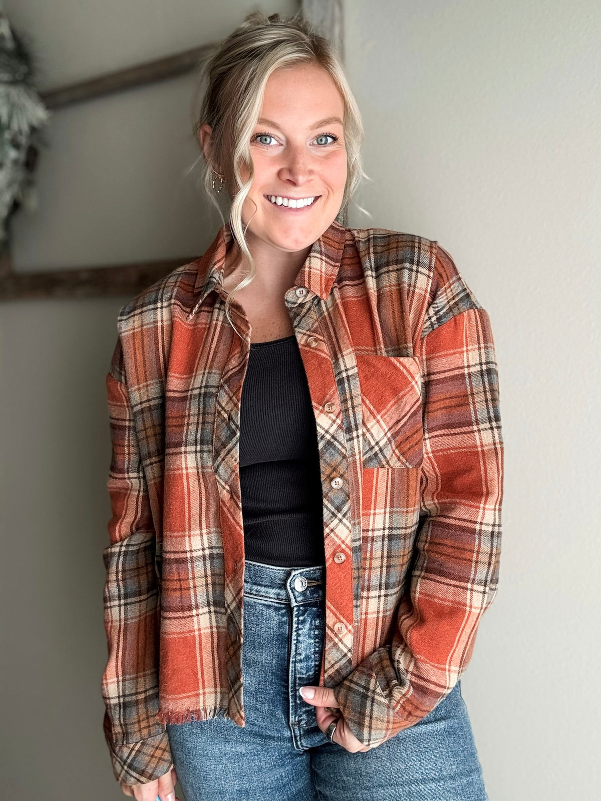 Rilynn Plaid Button Up