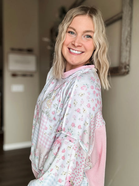 Corinne Patchwork Pullover