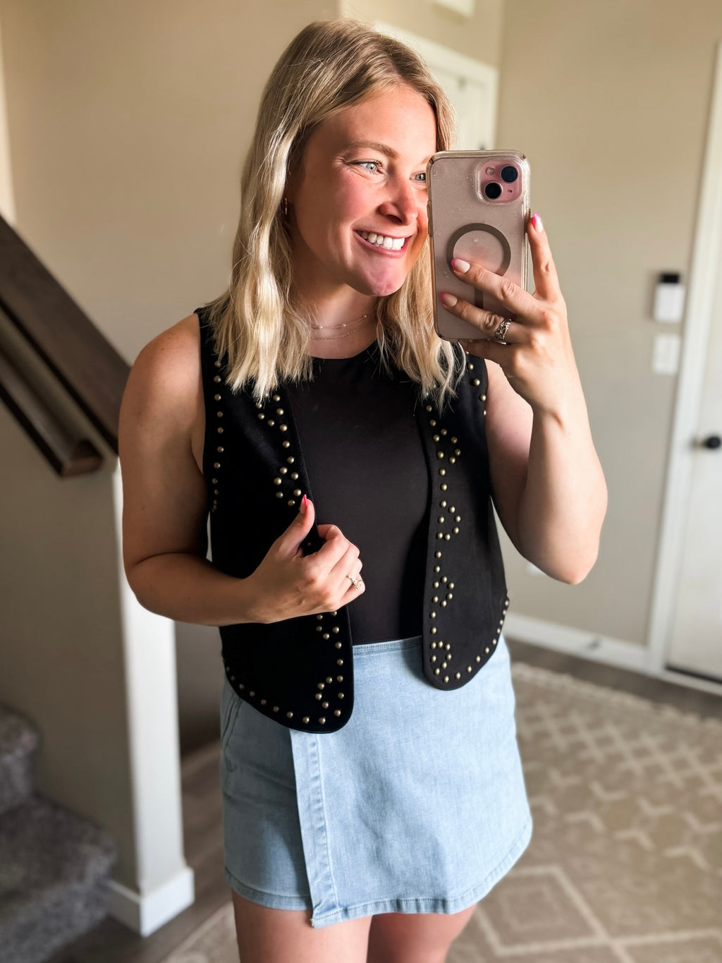 Cheyenne Studded Suede Vest