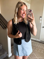 Cheyenne Studded Suede Vest